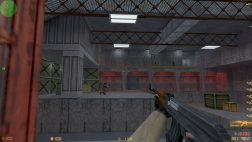 Одна из карт в CS 1.6 Kyrgyzstan, игра с ботами