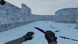 Фиолетовый скин ножа