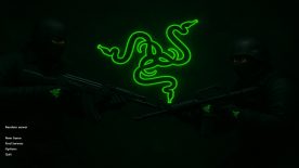 Главное меню CS 1.6 с логотипом Razer