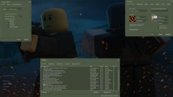 Стили окон КС на фоне Roblox