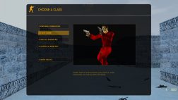 Выбор команды игрока (Модельки цветные)